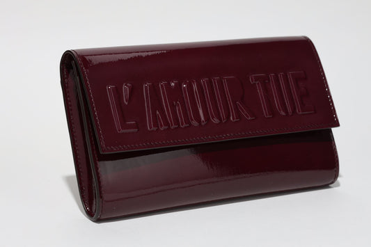 L'AMOUR TUE CLUTCH BAG LAMB VARNISH